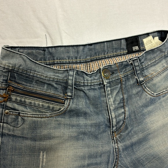 JACK & JONES Jeans Men’s Clark Four Comfort Blue Button Fly size 32x 32 - Picture 4 of 8